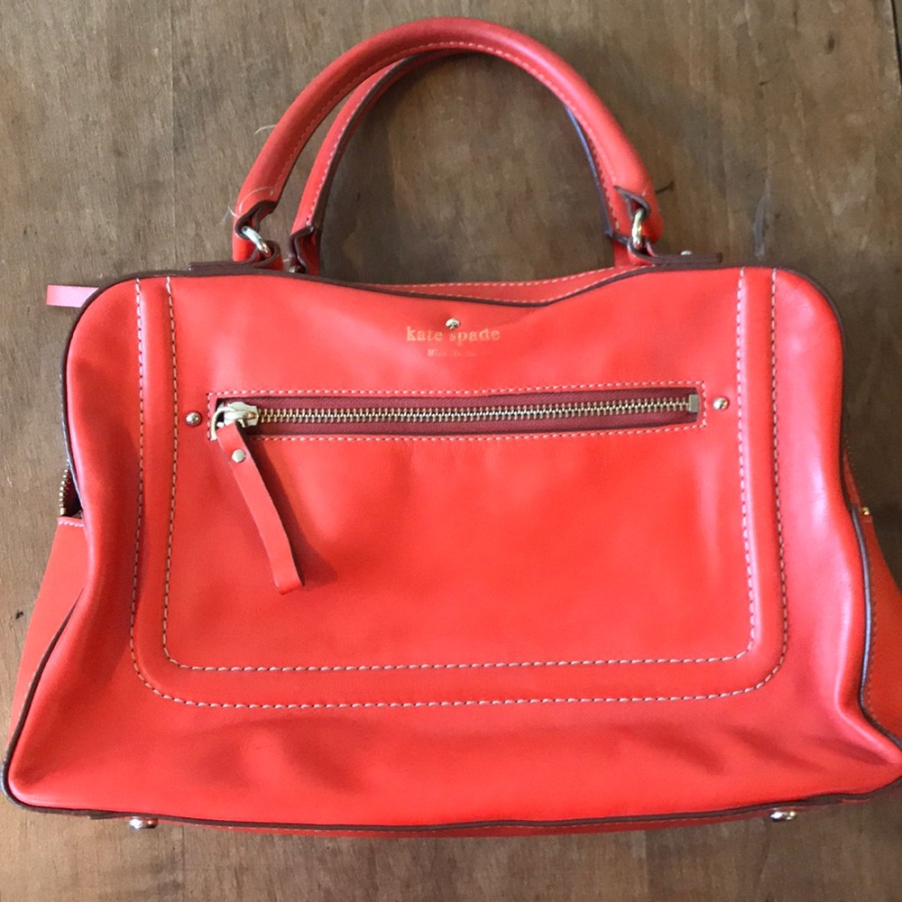Vintage orange leather Kate Spade Purse